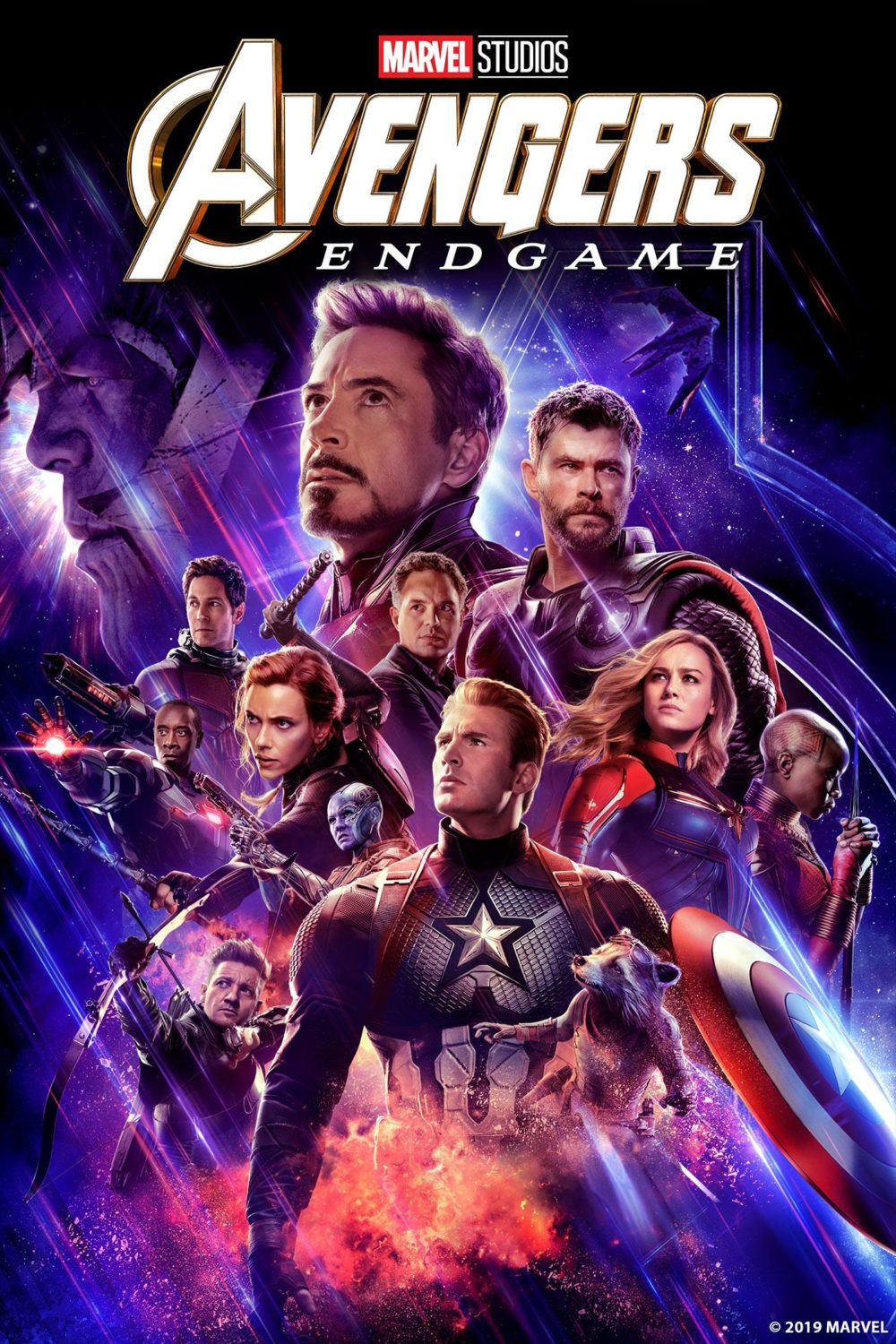 Avengers Endgame poster from successful Lost Boys School of VFX alumni film credits for Visual Effects.