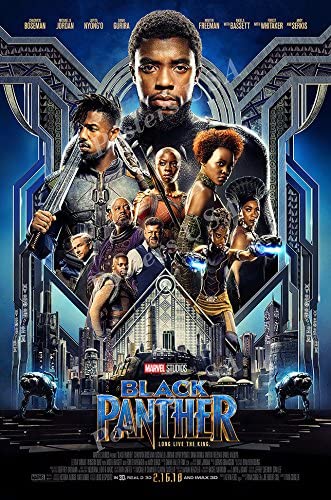 Black Panther poster from successful Lost Boys School of VFX alumni credits for Visual Effects.