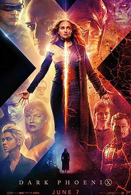 X-Men Dark Phoenix poster from successful Lost Boys School of VFX alumni film credits for Visual Effects.
