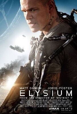 Elysium poster from successful Lost Boys School of VFX alumni credits for Visual Effects.