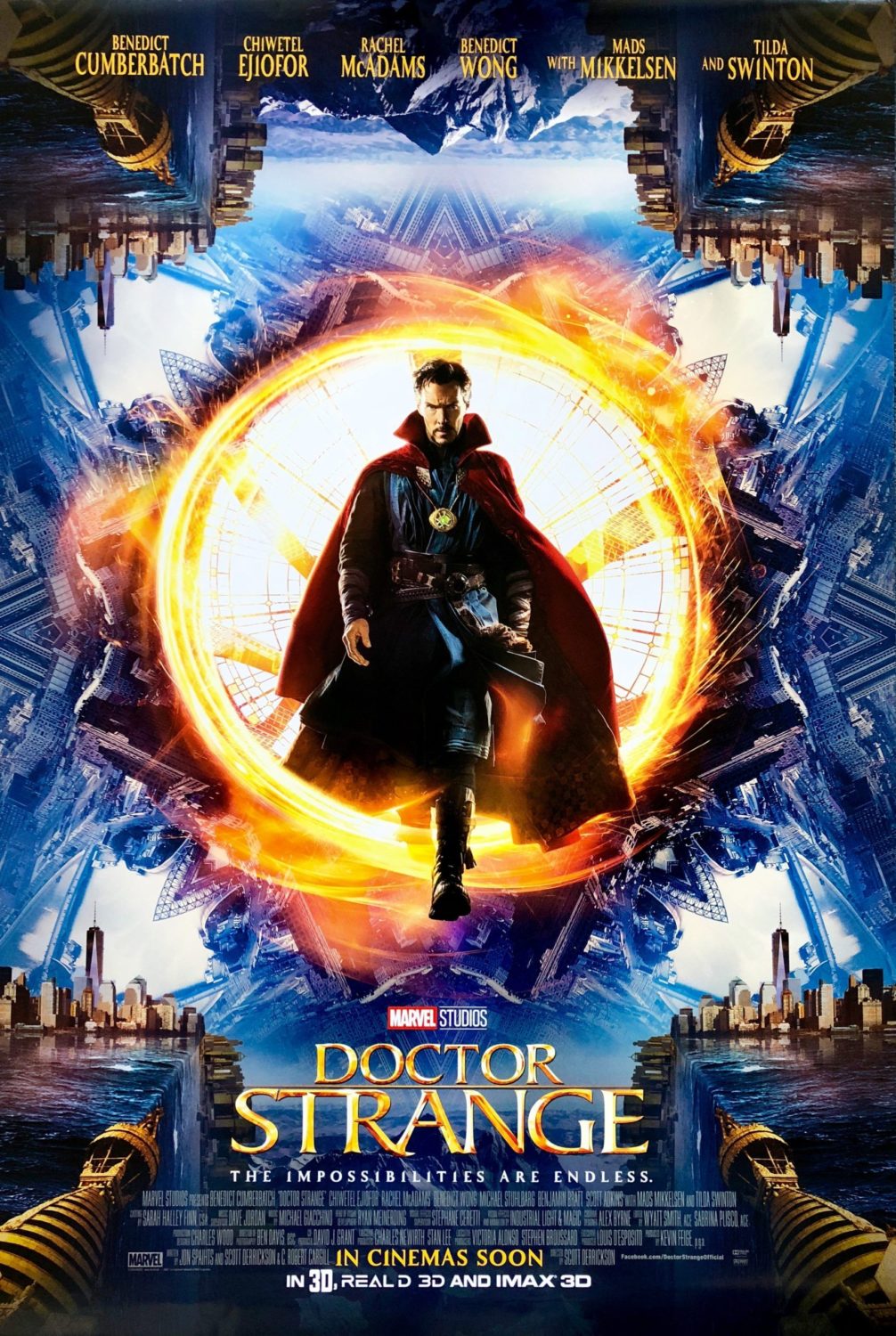Doctor Strange poster from successful Lost Boys School of VFX alumni film credits for Visual Effects.