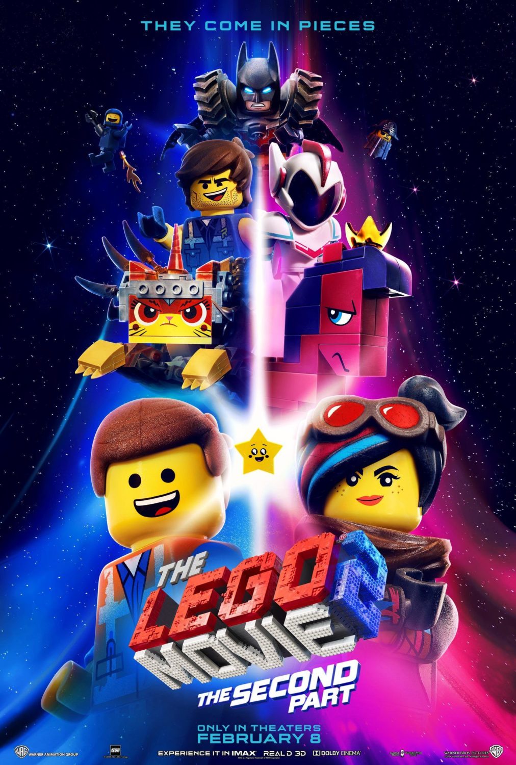 Lego Movie 2 poster from successful Lost Boys School of VFX alumni film credits for Visual Effects.