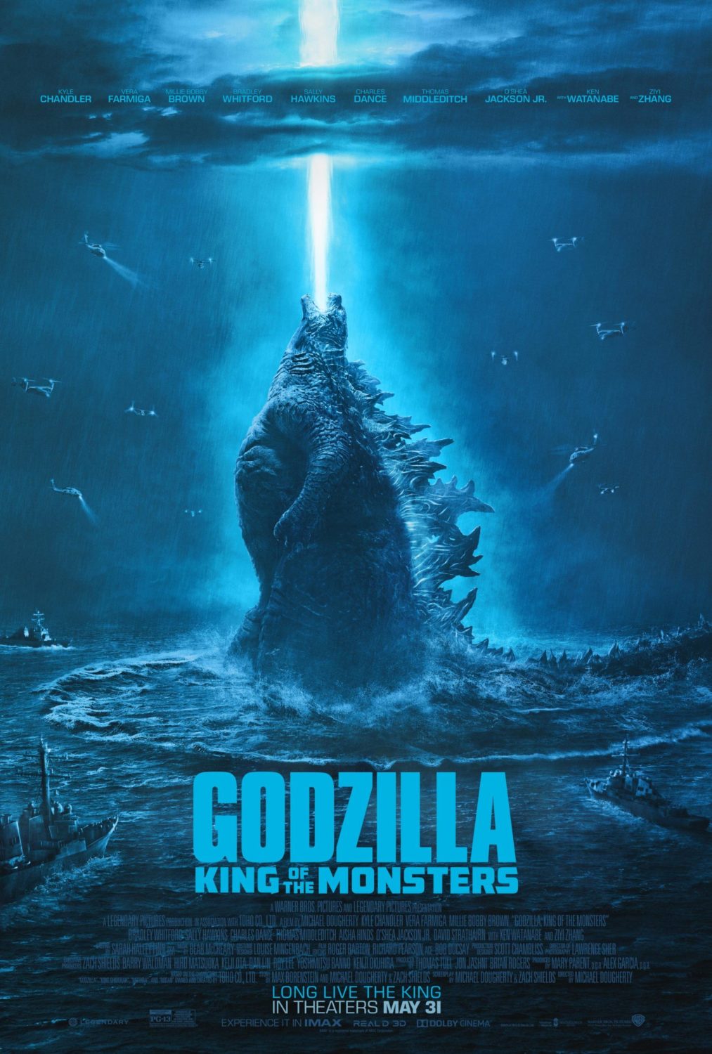 Godzilla poster from successful Lost Boys School of VFX alumni film credits for Visual Effects.
